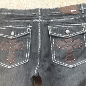 City Ink Slim Straight Fit Jeans, Flapped Pockets